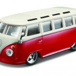 Volkswagen Van Samba red-white 1:32 by Bburago