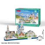 CUBICFUN 3D-puzzel CityLine panorama Beieren – 178 stukjes