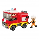 QMAN MINE CITY Fire Tanker Building Set