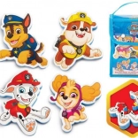 PAW PATROL schuimpuzzels voor in bad in tasje (18 m+)