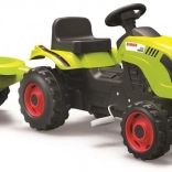 Pedal tractor CLAAS with green trailer