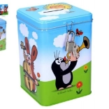 Blikken spaarpot KRTEK met slot 11 × 15 cm