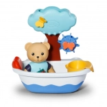 Baignoire pour le bain avec ourson Teddy et roue à eau