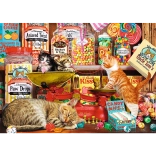 Puzzle 1000 stukjes Katten Zoetigheden