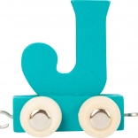 small foot houten treintje – kleurrijk alfabet letter J