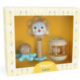 Anneau de dentition et hochet DJECO Baby White