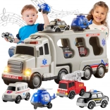 Woopie reddingsset 5-in-1 met trekker en voertuigen