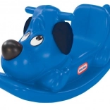 Schommel in de vorm van een hondje blauw