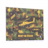 Mappen voor cijfers met helikoptermotief