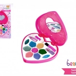 Ensemble de maquillage pour enfants Beauted en forme de cœur avec miroir