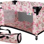 Poppenbedje Alice roze met bloemen