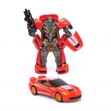 auto robot with light and sound 20 cm – transforming police car