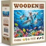 Puzzle en bois Dauphins heureux 1010 pièces WOODEN CITY