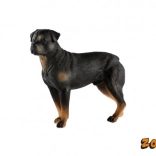 Plastic figuur van een Rottweiler hond 8cm