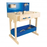 Children's Wooden Workbench with Tools for Creative Play