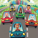 Art Puzzle houten legpuzzel Schattige Chauffeurs 100 stukjes