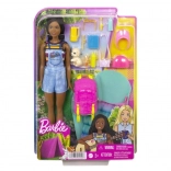 Barbie Brooklyn set de camping avec accessoires et chiot