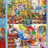 Puzzle 2×500 – L’Art de la peinture