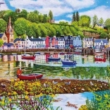 Panoramische puzzel Eb en vloed in TOBERMORY 636 stukjes GIBSONS