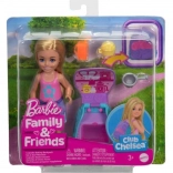 Poupée Barbie Chelsea avec sac à dos et petit chat