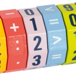Small Foot calculatrice à rouleaux en bois pour enfants