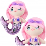 Plush Mermaid with Two-Toned Glitter Tail 28 cm