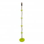 Small Foot balançoire d'escalade 2 en 1, corde pour enfants avec disques 190 cm