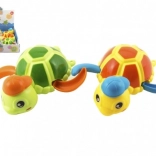 Drijvende opwindbare waterschildpad, plastic speelgoed 12 cm