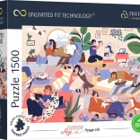 Puzzle TREFL UFT Everyday Joy – Entspanntes Leben, 1500 Teile