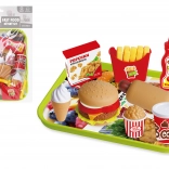Play Set Fast Food with Tray for Children