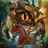 Puzzel vleesetende dinosaurussen 100 stukjes