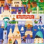 trefl puzzle premium plus l’art des couleurs : budapest, hongrie 1000 pièces