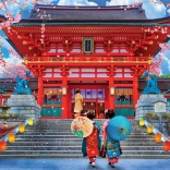 Puzzle Frühlings-Sakura 1000 Teile