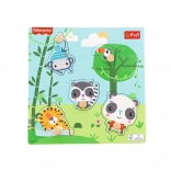 FISHER-PRICE Jungle Wooden Peg Puzzle, 5 Pieces