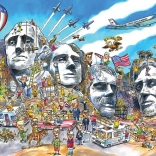 Puzzle DoodleTown: Mount Rushmore 1000 Teile – COBBLE HILL