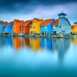 Puzzle ENJOY Houses by the Water, Groningen, Netherlands – 1000 pieces