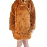 Cozy hooded sweatshirt blanket for kids capybara 3–6 years by Cozy Noxxiez