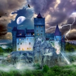 Puzzle Haunted Night at Dracula’s Castle 1000 Pieces