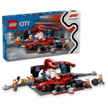 LEGO City F1 pitstop en monteurs met FERRARI-monoracer