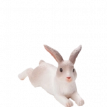 MOJO konijn liggend – realistische kunststof figuur