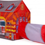 Maison de pompiers IPLAY tente pour enfants avec tunnel