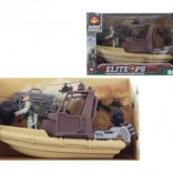 Oorlogsschip met soldaat en accessoires