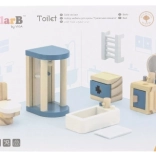 Viga PolarB wooden dollhouse furniture set – bathroom