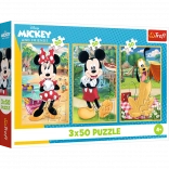 Puzzel 3x50 DISNEY – Muizen op vakantie