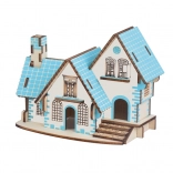 Wooden 3D Puzzle – Blue House