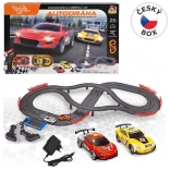 racebaan Racing Collection met 2 auto’s en controllers, baanlengte 440 cm