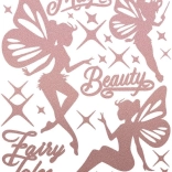 Reflektierende Aufbügelbilder Feen – großer Bogen 20 × 30 cm