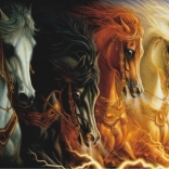 Puzzel Vier Paarden van de Apocalyps 1000 Stukken
