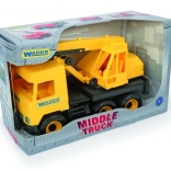 Kunststof hijskraan Middle Truck 40 cm, geel – WADER