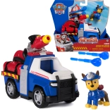 Paw Patrol CHASE brandweerreddingsvoertuig met figuur en waterprojectielen